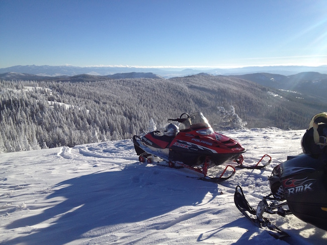 snow mobile at Paws Up
