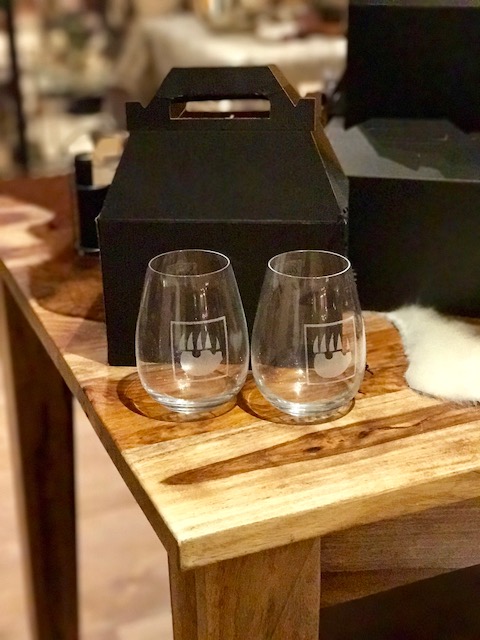 The Resort at paws up wine glasses