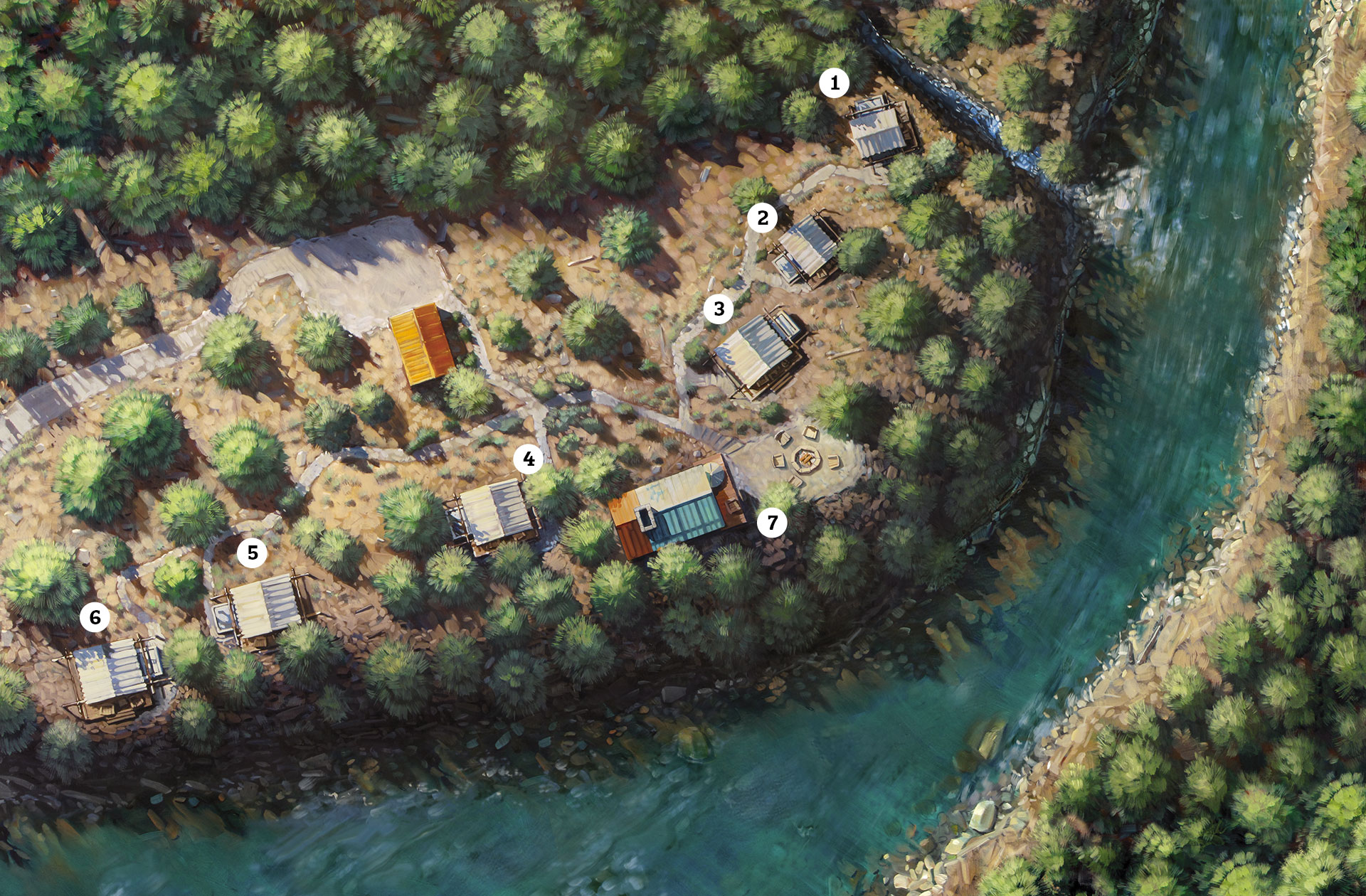 Pinnacle Camp Map
