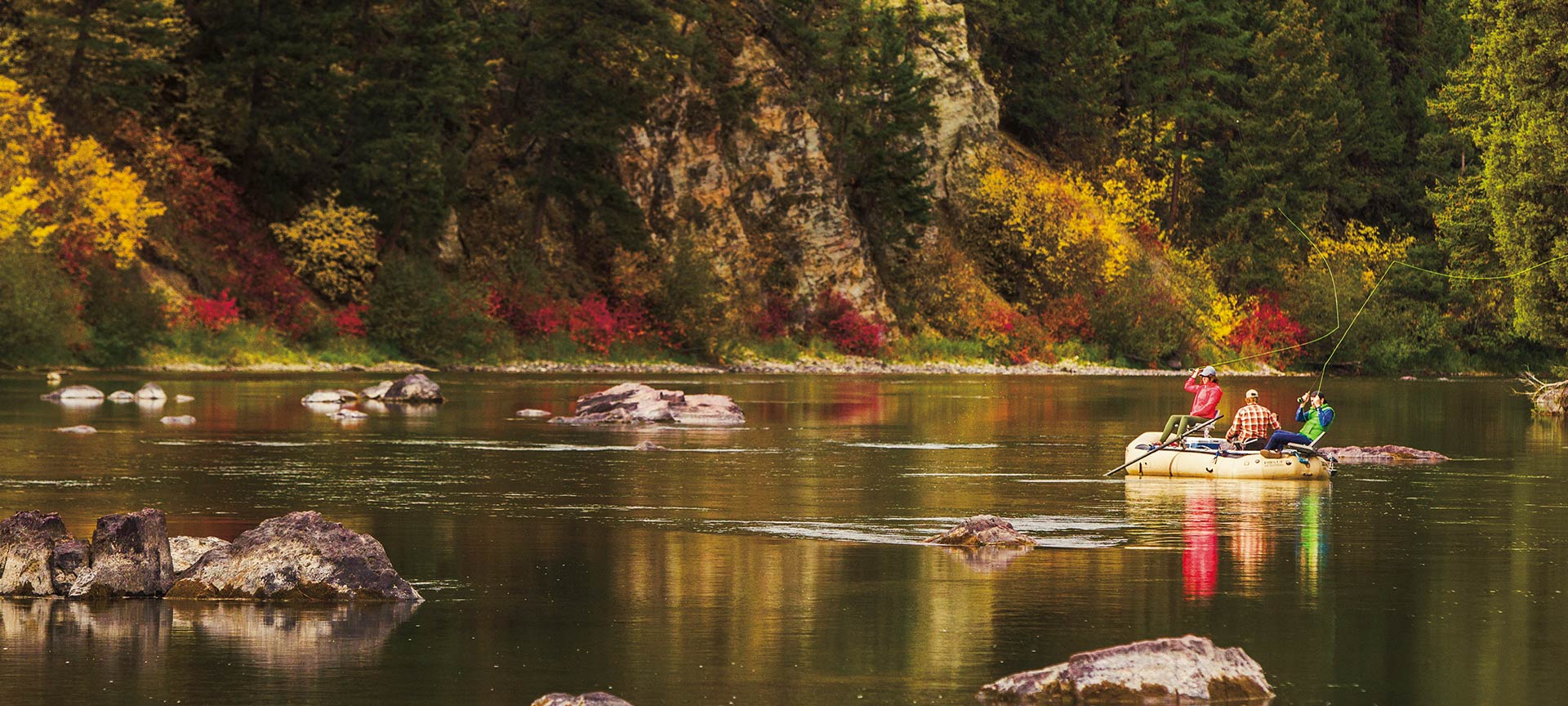 Fly-fishing on the Blackfoot River