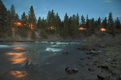 Cliffside Camp from the Blackfoot River