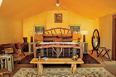 Creekside Camp Tent - 2 Bedroom Interior