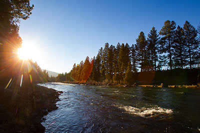 North Bank Camp - The Blackfoot River
