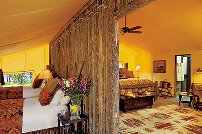 Pinnacle Camp Tent - Two Bedroom Interior