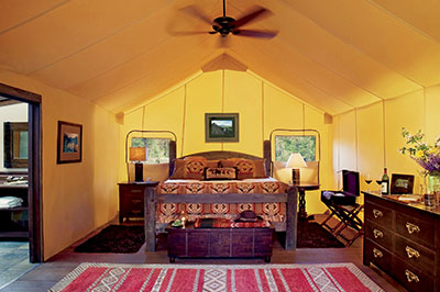 Pinnacle Camp Tent - One Bedroom Interior