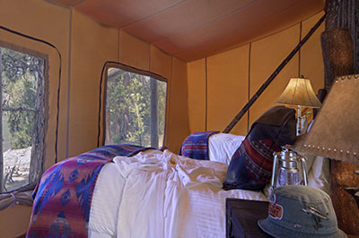 River Camp Tent - Two Bedroom Tent Interior