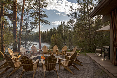 River Camp - Fire Pit and Blackfoot River