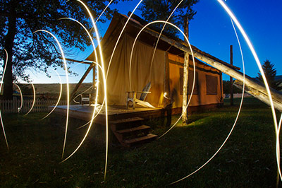The Morris Ranch House - Backyard Tent