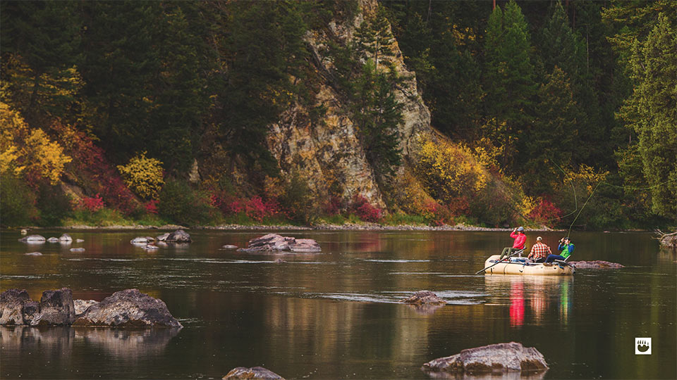 Fly-fishing on the Blackfoot River