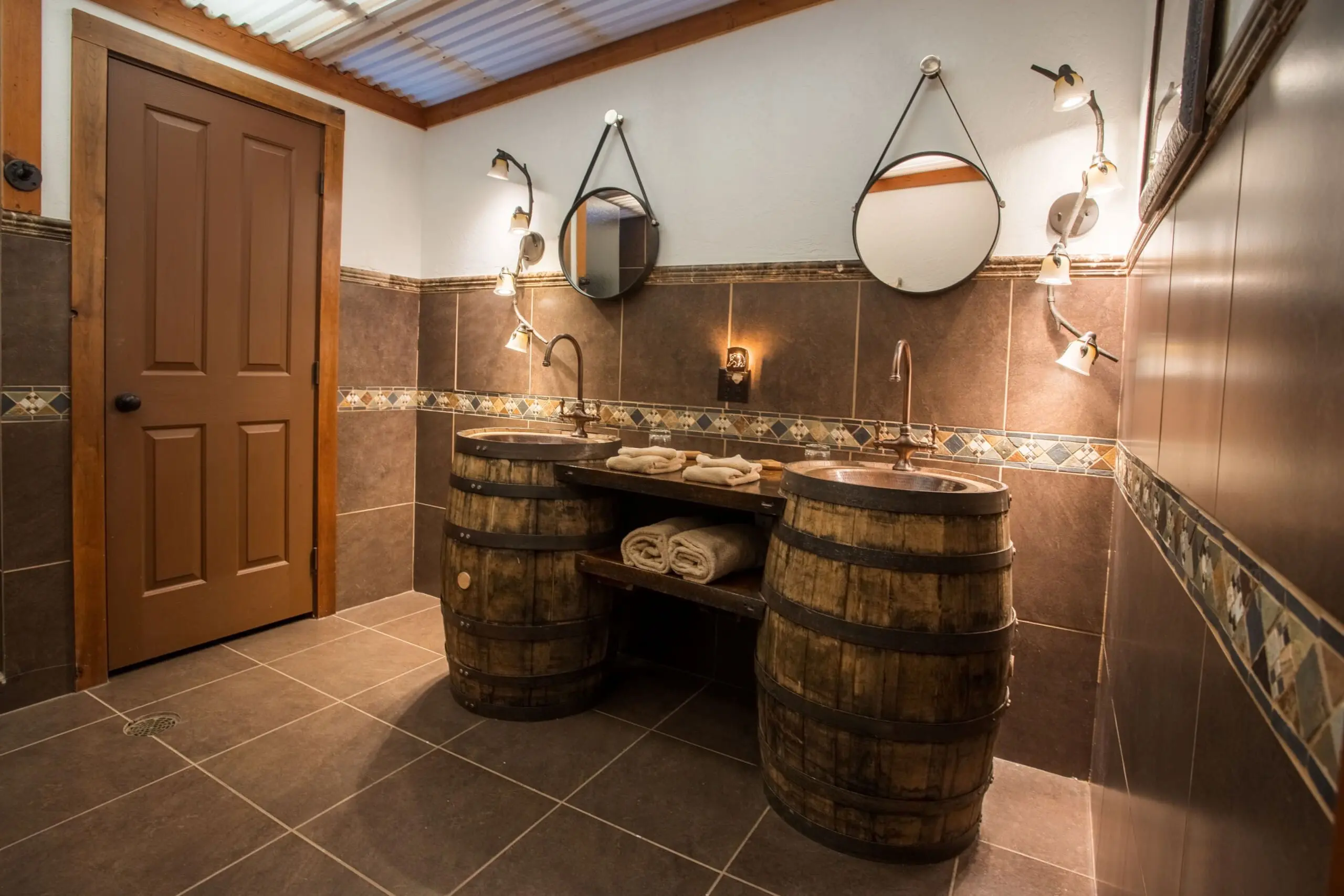 Interior of a luxury western bathroom