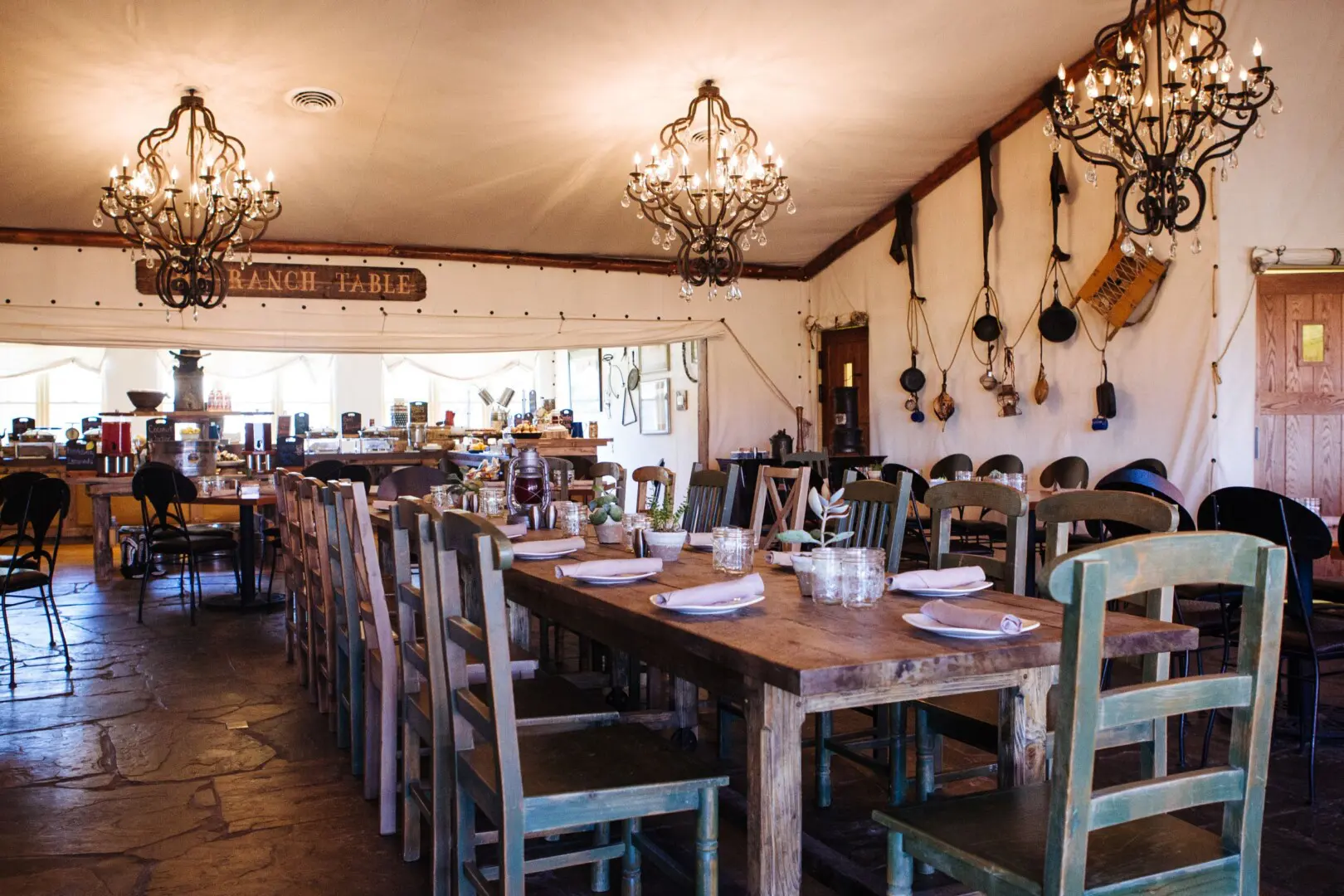 Inside of western restaurant Trough