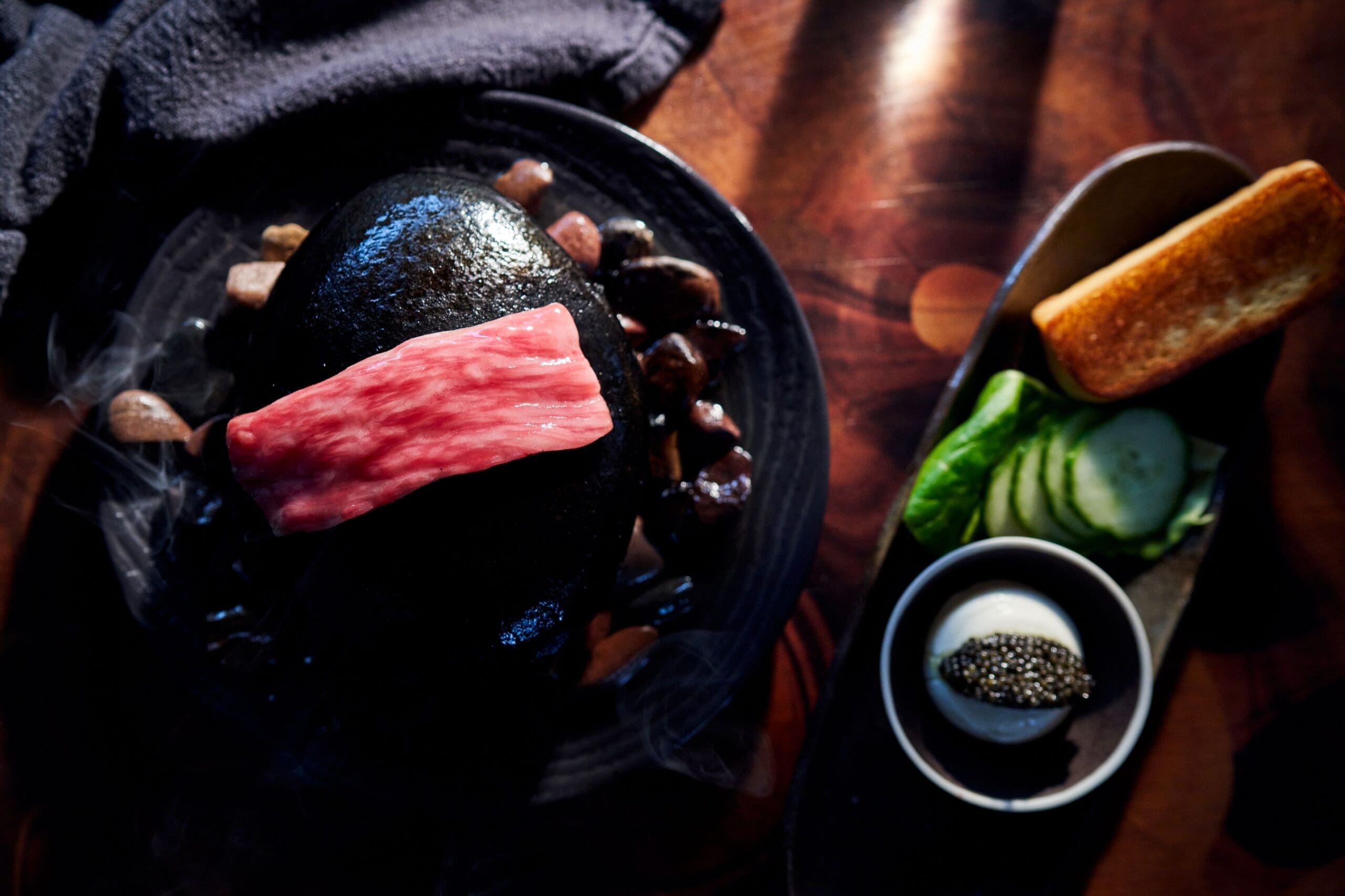 Beef on a hot stone