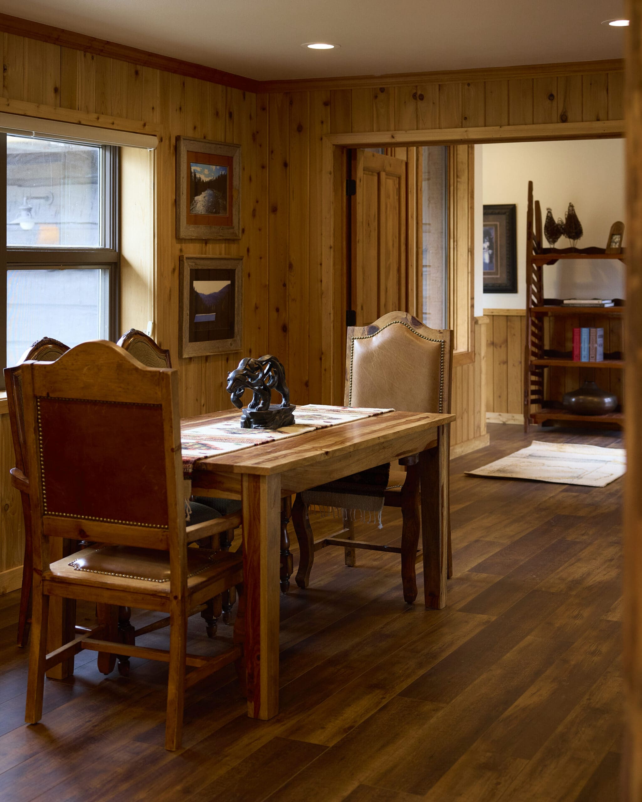 Western designed dining room.
