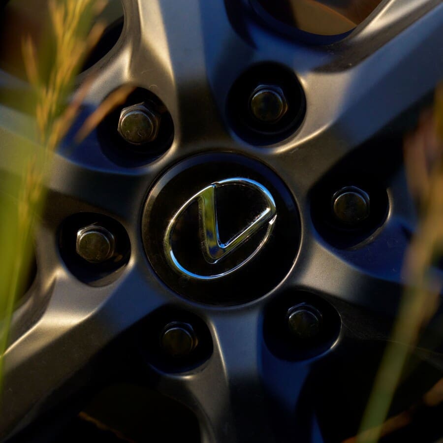 Wheel of a Lexus SUV