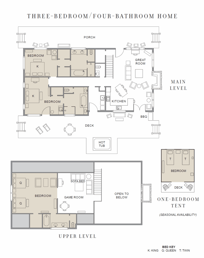 Three bedroom home floor plans